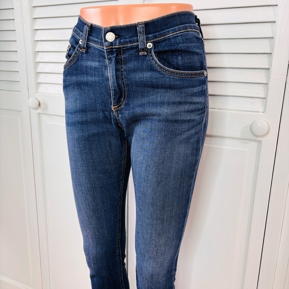 RAG & BONE Blue Capris Raw Hem Jeans Size 29 - Picture 6 of 9